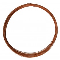 25' Half Round Half Hard Copper Wire - 18 Gauge