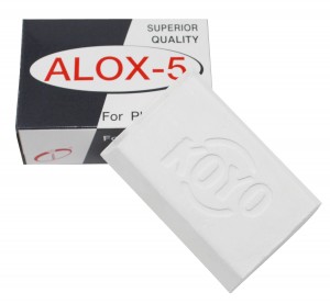 Alox-5 Platinum White Polishing Compound 80 Gram Bar 
