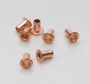 Pack of 24 Copper-Plated Eyelets - 5/32"
