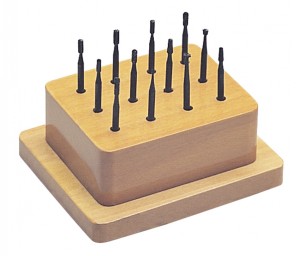 12-Piece Wax Bur Set with Wooden Stand