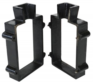 2-Piece Cast Iron Mold Flask Frame with 4 Pins