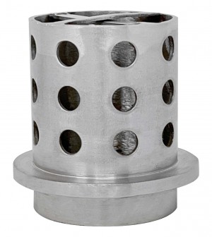 3" x 4" Perforated Stainless Steel Flask