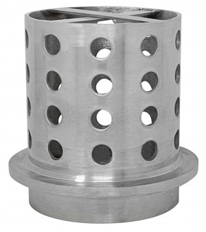 4" x 5" Perforated Stainless Steel Flask