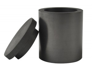 1-1/2" x 1-1/2" (40 MM x 40 MM) High-Density Graphite Crucible with Lid