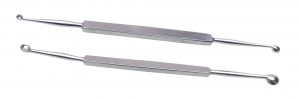 Set of Two Double-Ended Scoop Wax Carvers