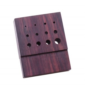 Rosewood Block for Wire Drawing with 12 Holes
