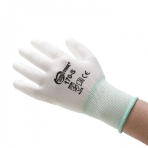 Polyurethane Palm Coated Gloves - Small - 12 Pairs 