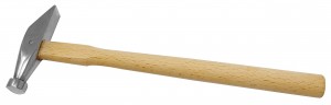 9" Long Flat Face and Cross-Peen Goldsmith's Hammer