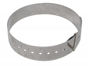 Adjustable Metal Bracelet Gauge Inch Measurements