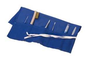 Blue Metal Clay Tool Pouch