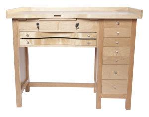 9 Drawer Mastercraft Jewelers Bench With GRS-Ready Countertop Made In USA