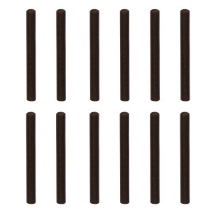 12/Pk Eve 3 MM C/Coarse Synthetic Rubber Polishing Pins - BROWN
