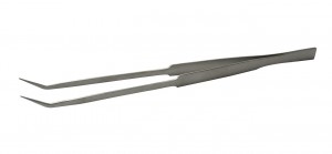 10" Curved Nose Fine Point Tipped Tweezers