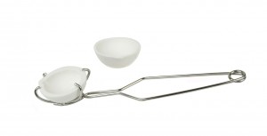 Ceramic Crucible Dish Set with Whip Tongs (Small)