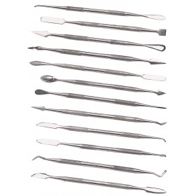 12 Piece Double-Ended Wax Carver and Spatula Set