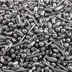 1 lb - Mixed Stainless Steel Media for Tumblers (Balls, Cross, Pins, and Satellite Shapes) 