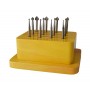 12-Piece Setting Rotary Bur Set with Wooden Stand