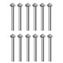 12-Piece 45 Degree Hart Bur Set with Sizes 0.90 to 3.10 MM