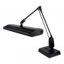 Dazor® 3 Tube Fluorescent Light Desk-Type Lamp - Black, 110V with 33" Reach