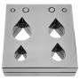 4-Piece Tear Drop Steel Disc Cutter Set