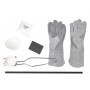 Melting Set with Ceramic Crucibles Tongs Borax Graphite Mold Gloves and Stir Rod