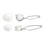 Large & Small Ceramic Crucible Set with Whip Tongs