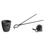 No. 3 - 4 Kg Clay Graphite Foundry Crucible Kit with 19" Hinge-Style Foundry Crucible Tongs