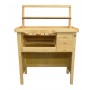 Deluxe Solid Wooden Jewelers Bench Set with Shelf Organizer
