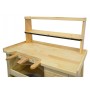 Deluxe Solid Wooden Jewelers Bench Set with Shelf Organizer