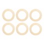 6/Pk of 24 Gauge Large Brass Rings - 1-3/8" x 7/8" Charm Blanks