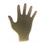 6/Pk of 24 Gauge Brass Hands - 3/4" x 7/8" Charm Blanks