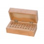 Wooden Stamp Storage Box Organizer with 27 Holes